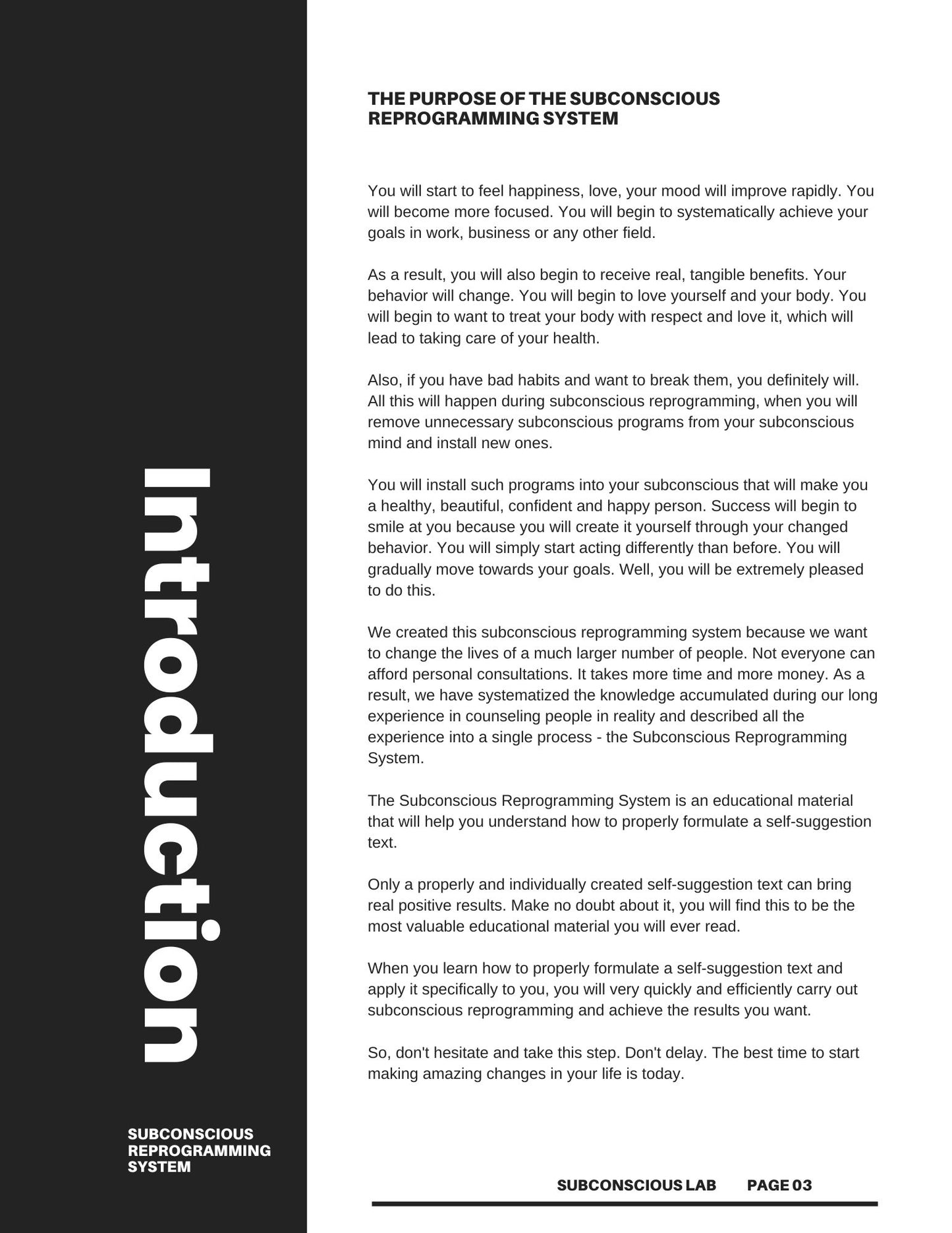 The Complete Subconscious Reprogramming System