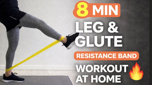 8 min Leg & Glute Resistance Band Workout at Home