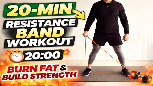 20 Min Resistance Band Workout for Beginners | Full Body Fat Burn at Home